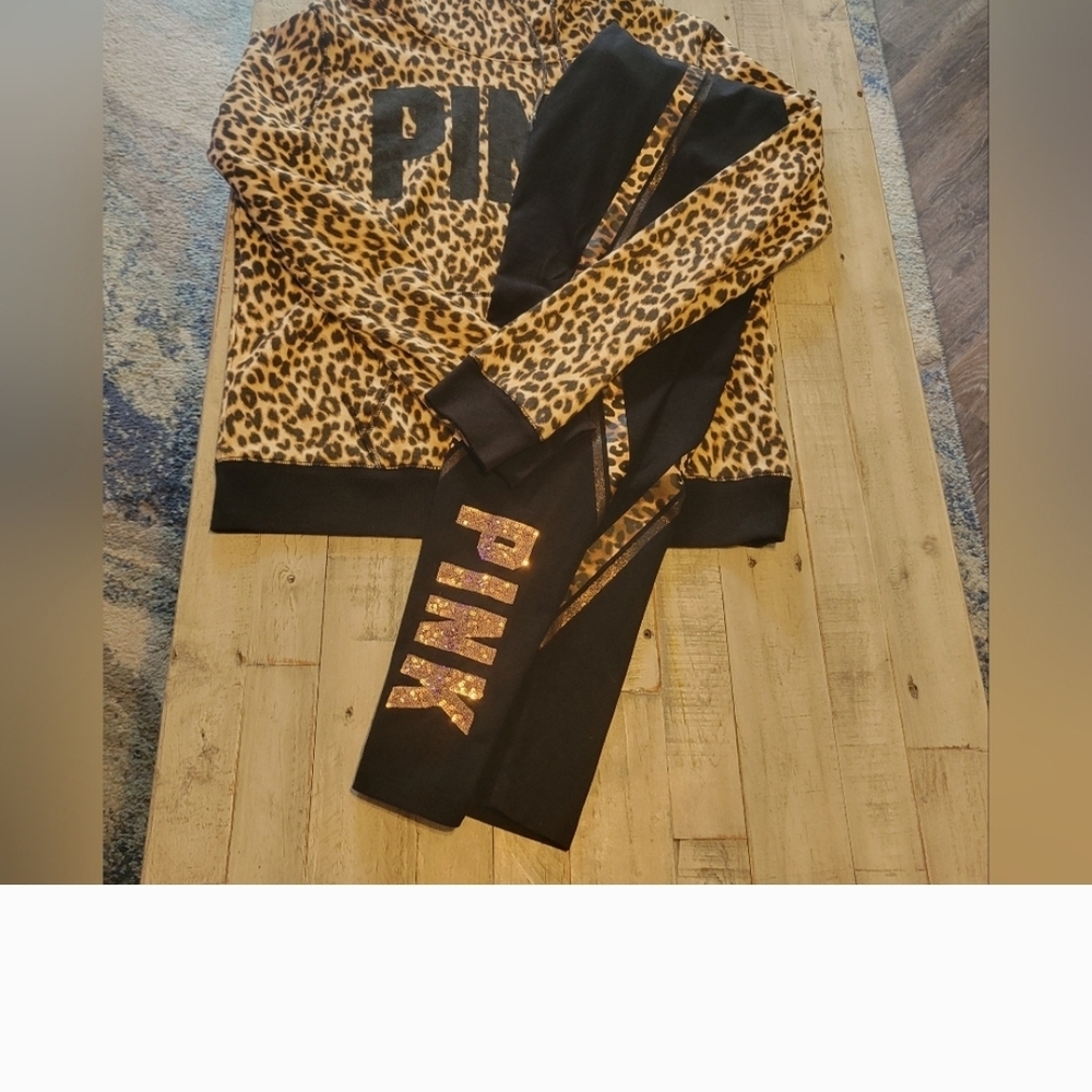 PINK Victoria's Secret 3pc HTF Leopard Print Bundle - Picture 16 of 16